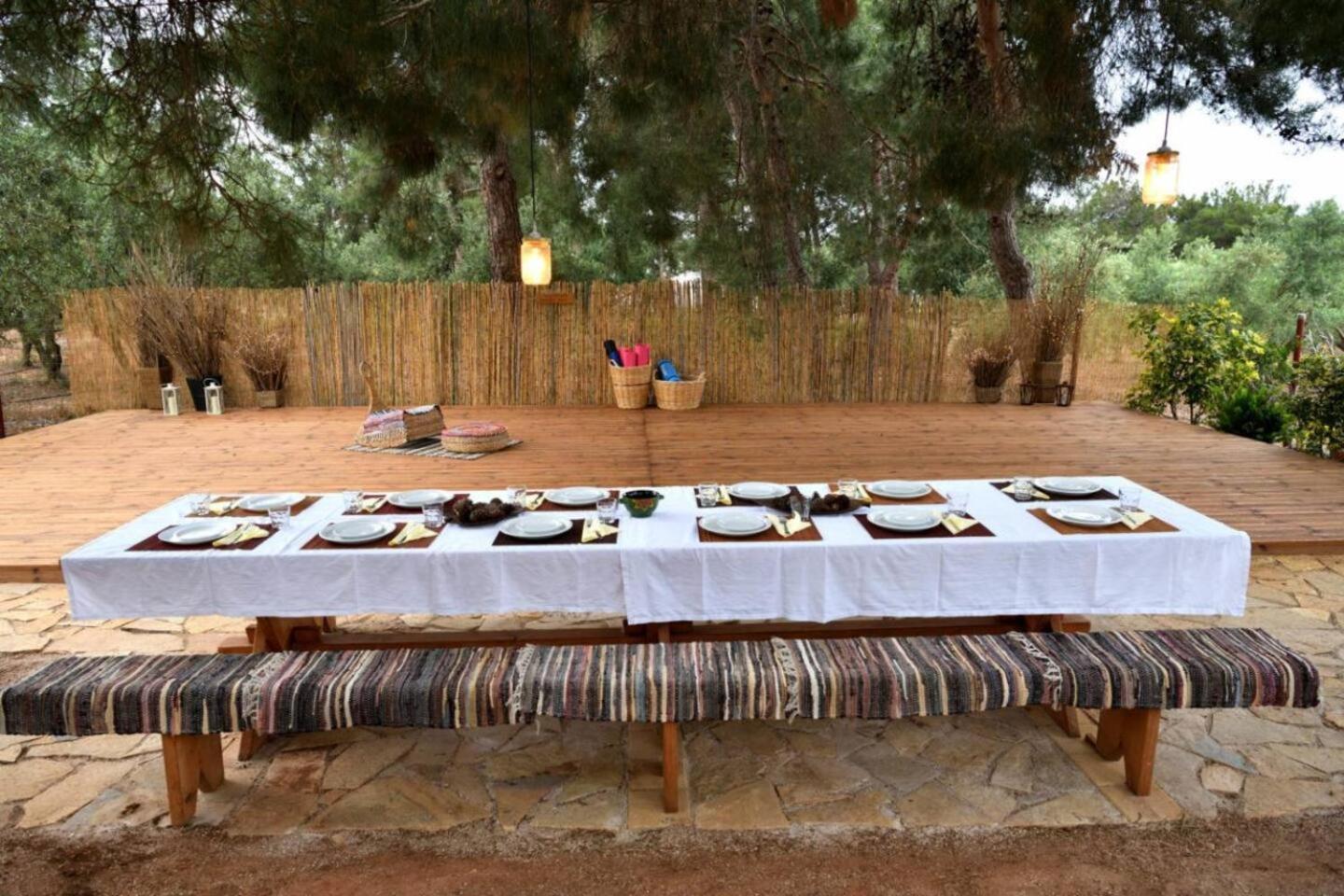 הוילה Glamping At A Lovely Tent In Skiaxtro- מרתופוליס מראה חיצוני תמונה