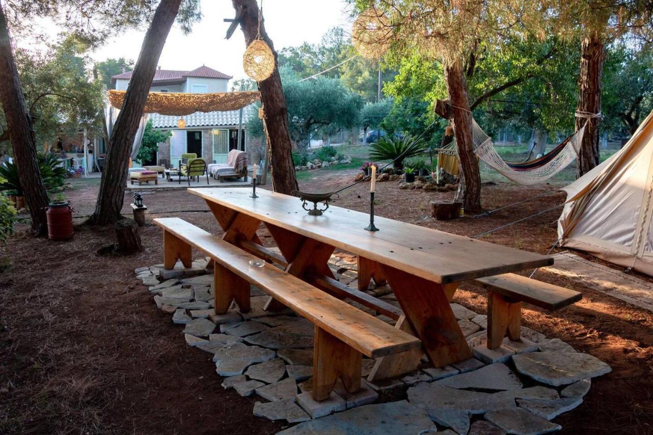 הוילה Glamping At A Lovely Tent In Skiaxtro- מרתופוליס מראה חיצוני תמונה
